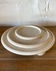 Beige Marble Round Plate 14cm Dia