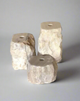 Medium Natural Onyx Stone Candle Holder