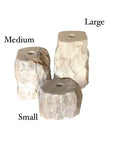 Medium Natural Onyx Stone Candle Holder