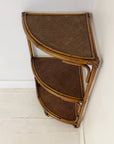 Corner Rattan Shelf - Caramel | Made To Order