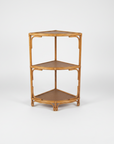 Corner Rattan Shelf - Caramel | Made To Order