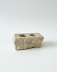 Double Natural Onyx Stone Tealight Candle Holder