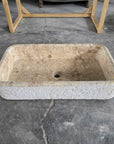 Hammered marble stone basin – Paradise Living Co.