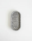 Grey Marble Stone Oval Dish