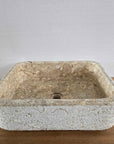 Hammered marble stone basin – Paradise Living Co.