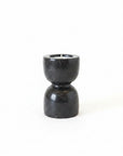 Small Hikari Black Marble Stone Candle Holder