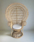 Royal Peacock Rattan Chair | Made To Order