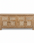 Kediri White Wash Carved Teak Sideboard - 180cm Length