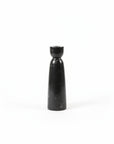 Large Hikari Black Marble Stone Candle Holder