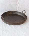 Large Indian Iron Flat Kadai Trays