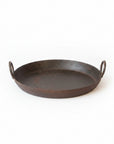 Large Indian Iron Flat Kadai Trays