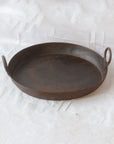 Large Indian Iron Flat Kadai Trays