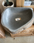 River stone basin – 45 x 38.5 x 16cm – Paradise Living Co.
