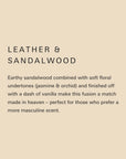 XL Drift Trading Co. Soy Wax Candle - Leather & Sandalwood