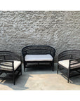 Black Malawi Style Rattan Chair