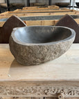 River stone basin – 38 x 34.5 x 16.5cm – Paradise Living Co.