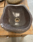 River stone basin – 35.5 x 34.5 x 15cm – Paradise Living Co.