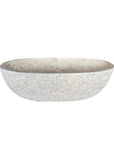 Oval Semi Polished Natural Marble Stone Bath | Made To Order