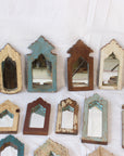 Narrow Indian Arch Timber Mirror - Assorted Designs