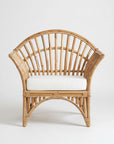 Natural Bangalow Split Cane Single Lounge | Made To Order