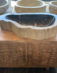 Fossilised wood basin – 77 x 36 x 14.5cm – Paradise Living Co.