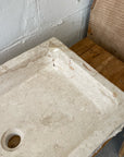 Marble stone basin – rectangle – 60 x 36 x 15.5cm – Paradise Living Co.