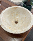 Marble stone basin – round – Paradise Living Co.