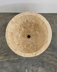 Marble stone counter basin – round – Paradise Living Co.