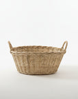 Natural Woven Cane Laundry Basket