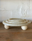 Onyx Stone Round Plate 21cm Dia