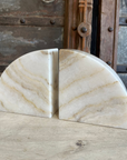 Polished Arc Onyx Stone Book Ends | Made To Order