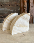 Polished Arc Onyx Stone Book Ends | Made To Order
