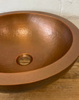 Hammered copper basin – round – Paradise Living Co.