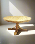 Round Teak Dining Table 165cm Dia