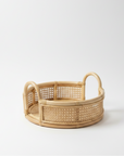 Small Mala Round Rattan Tray
