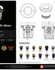 Art Bath Pop Down® 40mm Waste - Chrome | Pre Order