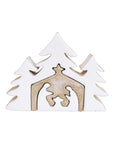 Timber Nativity Scene