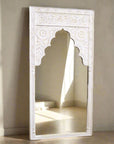 White Indian Arch Mirror 100x200cm