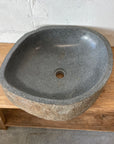 River stone basin – 53.5 x 44.5 x 15.5cm – Paradise Living Co.