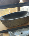 River stone basin – 64 x 37.5 x 16cm – Paradise Living Co.