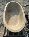 Oval Full Polished Onyx Stone Bath | Made To Order