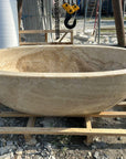 Oval Full Polished Onyx Stone Bath | Made To Order