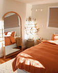 Arch Rattan Mirror 100x180cm