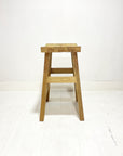 Curved Teak Counter Stool 69cm