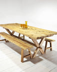 Rustic Teak Bench Seat 250cm