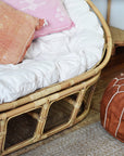 Natural Double Rattan Papasan Chair | Made To Order