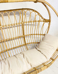 Natural Round Double Cane Hanging Chair