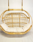 Natural Round Double Cane Hanging Chair