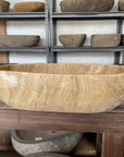 Polished onyx stone basin – oval – Paradise Living Co.