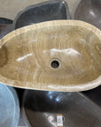Polished onyx stone basin – oval – Paradise Living Co.